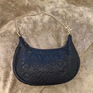 Juicy Couture Black Embossed Shoulder Bag